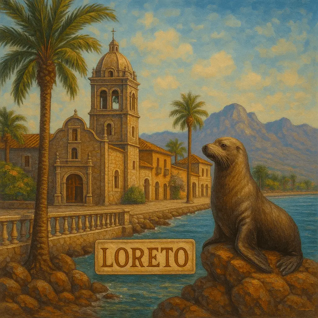 Misión de Loreto pueblo histórico en Baja California Sur