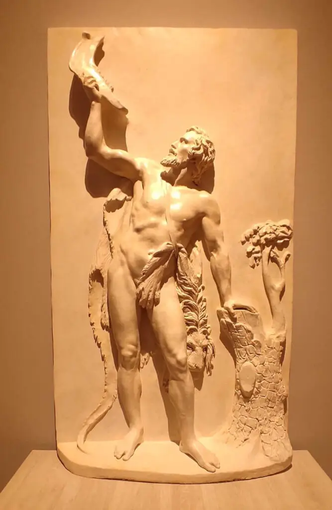 Sansón bebiendo agua de la quijada de un asno