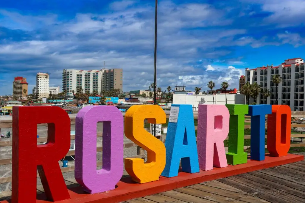 Playa de Rosarito, Baja California, destino costero del Pacífico mexicano.
