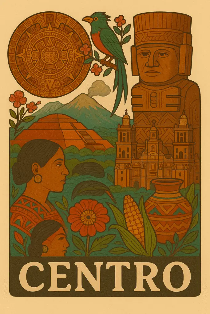 Historia antigua, cúpulas coloniales y montañas del corazón de México.