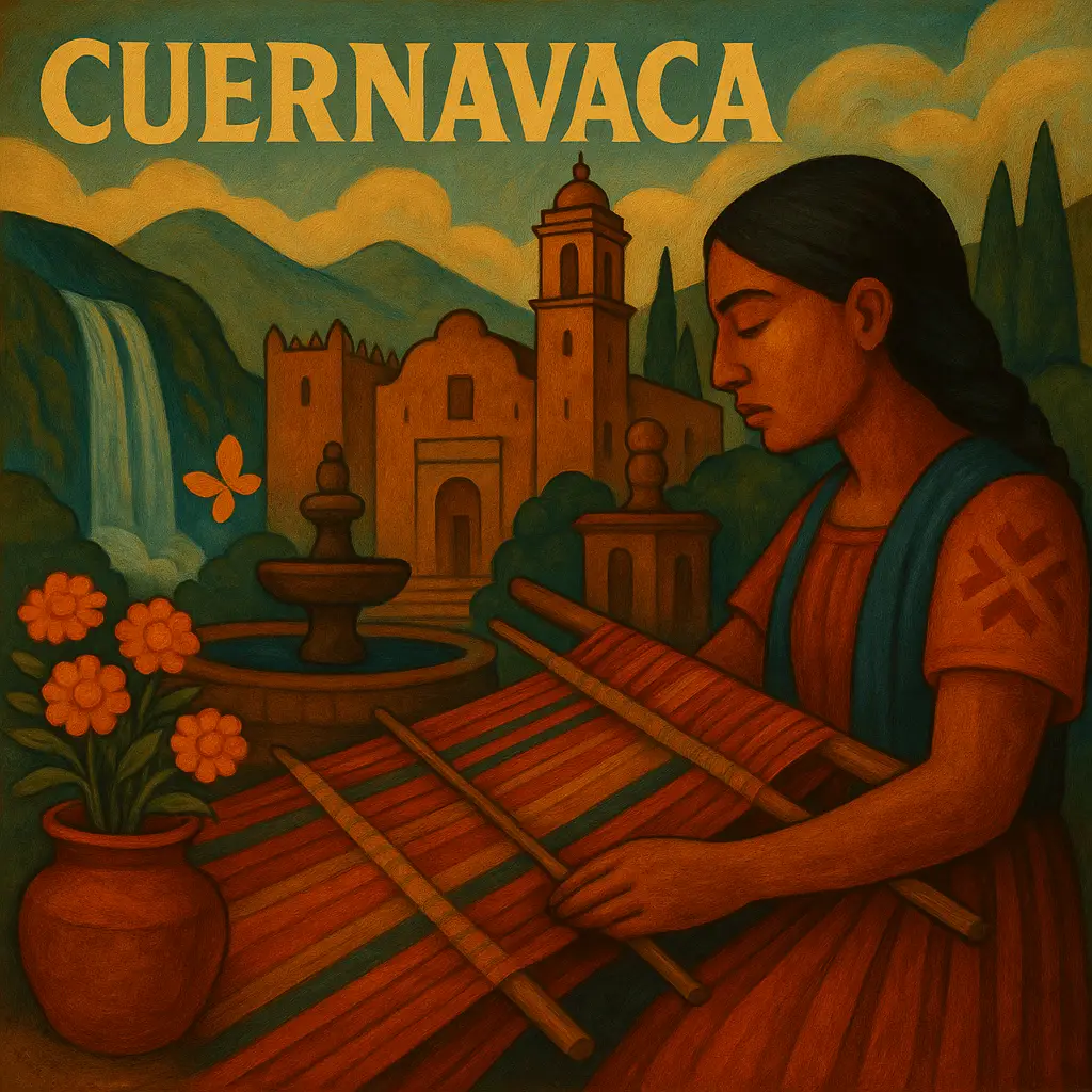 Jardines tropicales y lugares turísticos de Cuernavaca, Morelos.