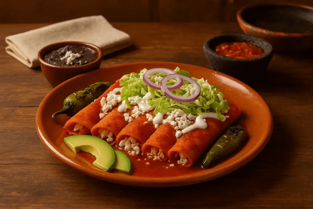 Enchiladas durangueñas. Tradición casera del norte