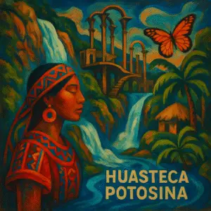 Cascadas de Tamul y ríos turquesa en la Huasteca Potosina, San Luis Potosí.