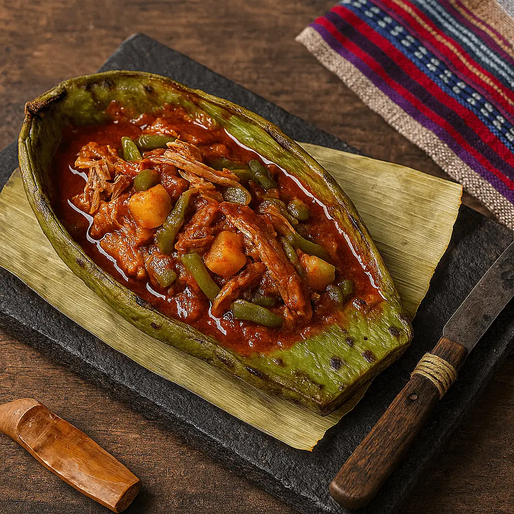 Nopal en penca relleno platillo del campo guanajuatense