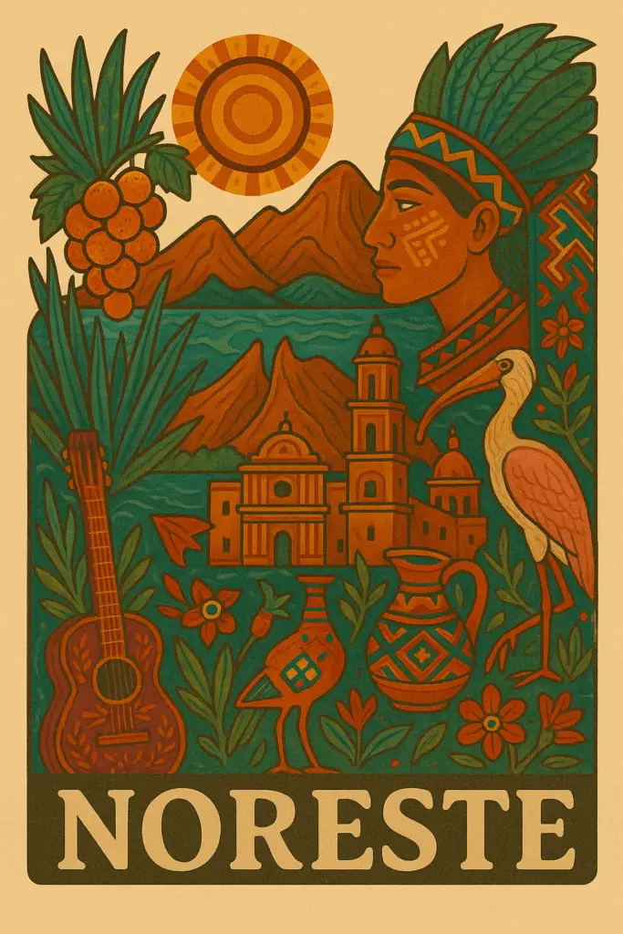 Amanecer sobre la Sierra Madre y las llanuras del noreste mexicano.