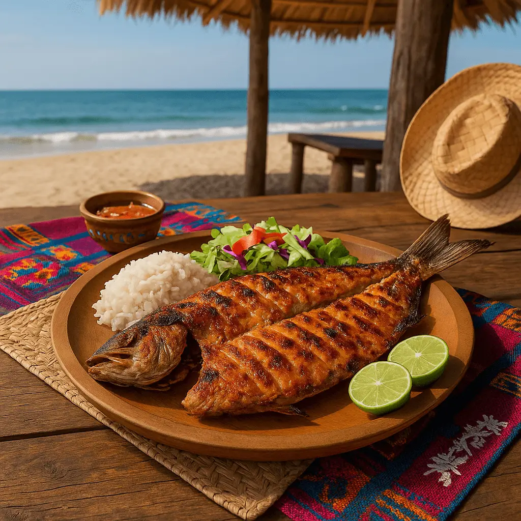 El pescado zarandeado es un platillo emblema de la cocina de la Riviera Nayarit 