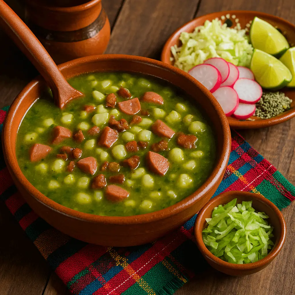 Pozole verde tradición única de Salamanca, Guanajuato