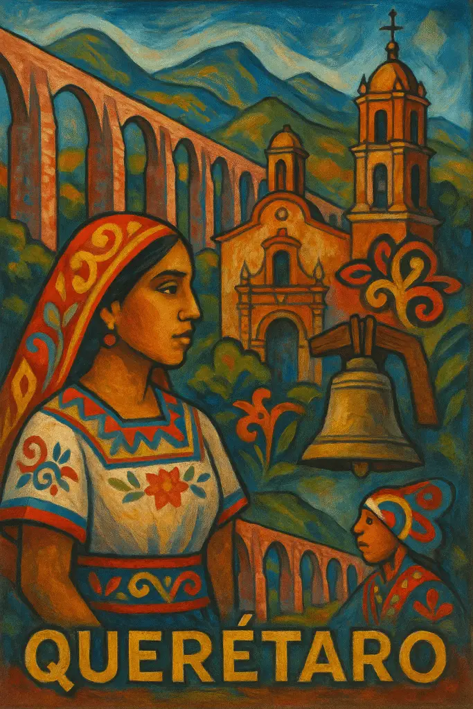 Acueducto y lugares turísticos de Querétaro.