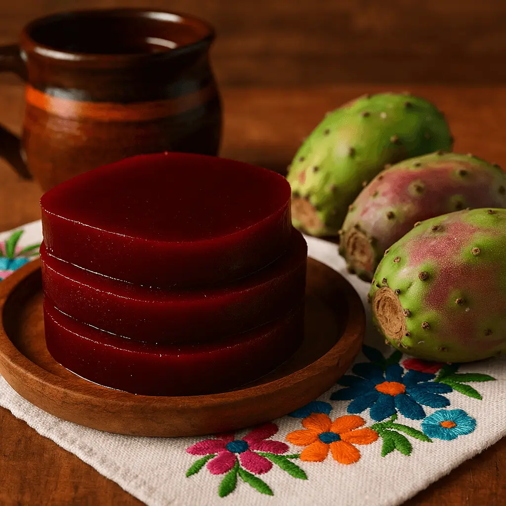 El queso de tuna es un dulce típico de la gastronomía de Zacatecas