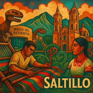 Catedral y lugares turísticos de Saltillo, Coahuila, destino cultural del noreste de México.