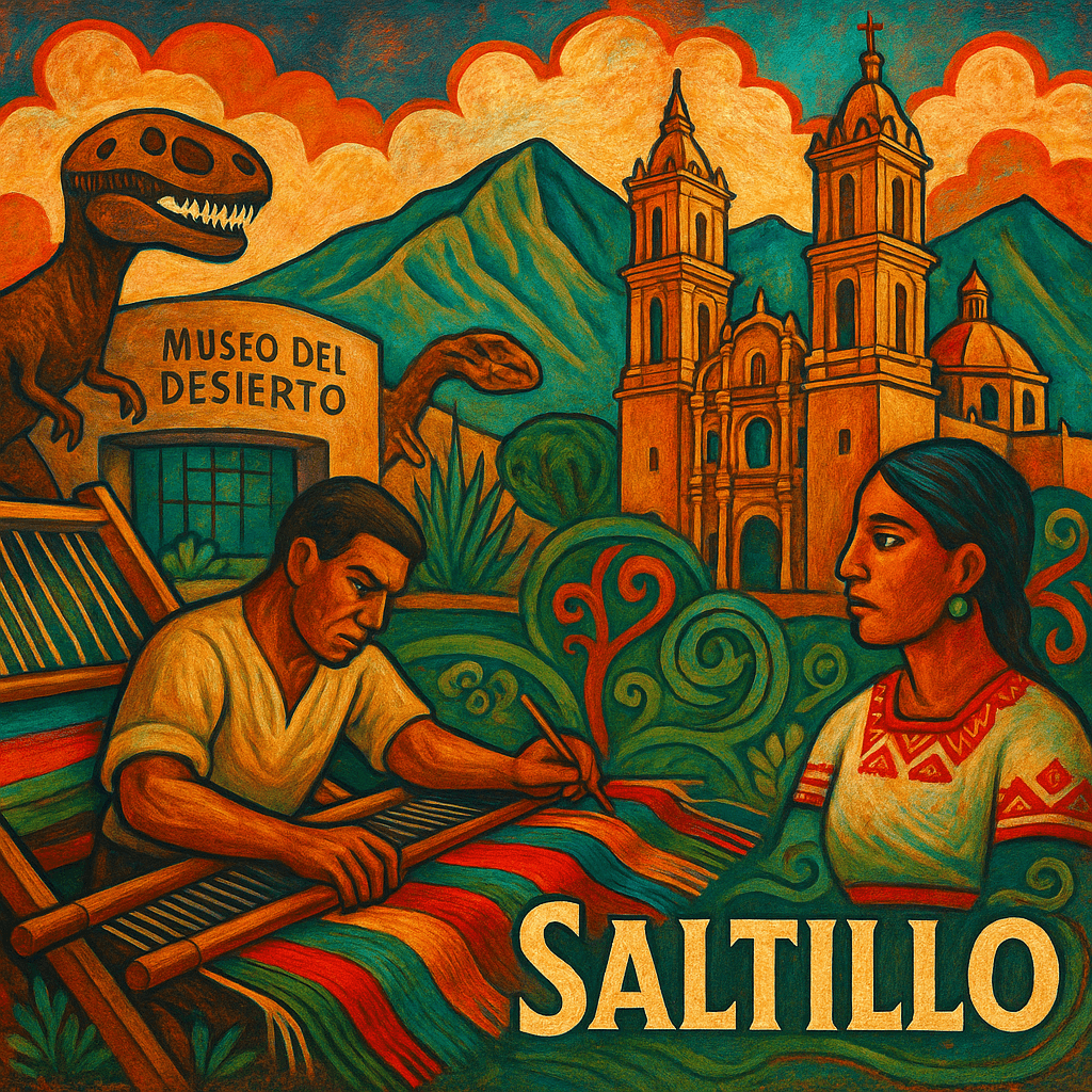 Catedral y lugares turísticos de Saltillo, Coahuila, destino cultural del noreste de México.