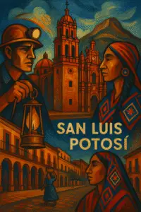 Catedral y lugares turísticos de San Luis Potosí.