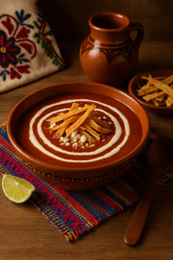 La sopa tarasca es un plato emblemático de la gastronomía de Morelia