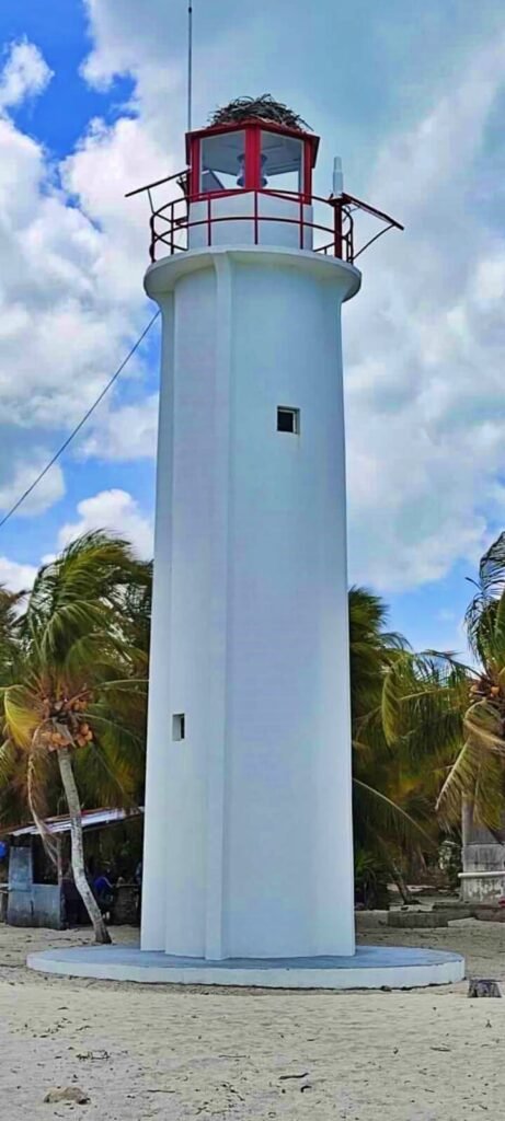 Faro de Cabo Catoche, punto más septentrional de la península de Yucatán.