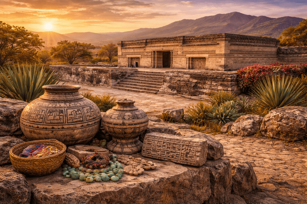 Elementos arquitectónicos relacionados con las culturas de Oaxaca