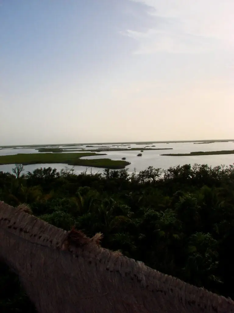 Vista panorámica de las lagunas y manglares de la Reserva de la Biosfera Sian Ka’an, Quintana Roo.
